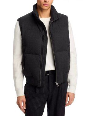 HUGO BOSS Belgolino Mens Puffer Vest Full Zip Outerwear Jacket Black L NWT 399